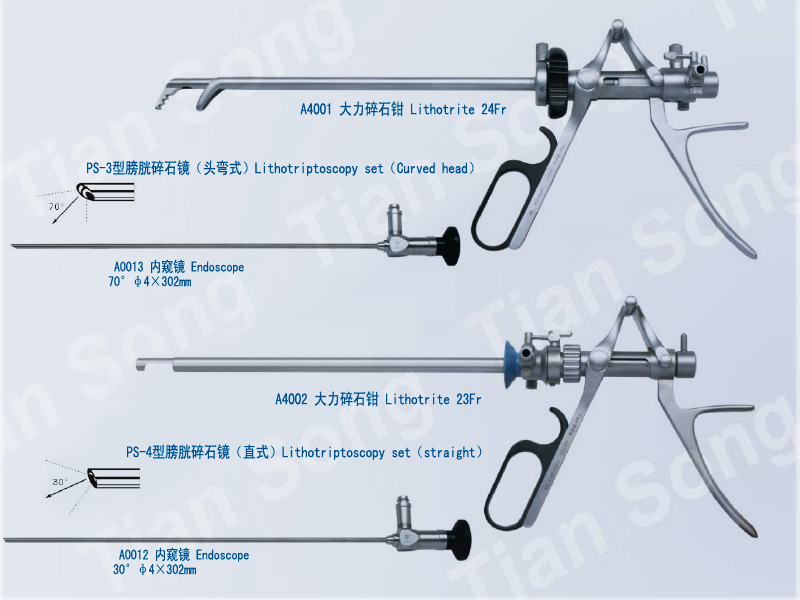 Lithotriptoscopy set